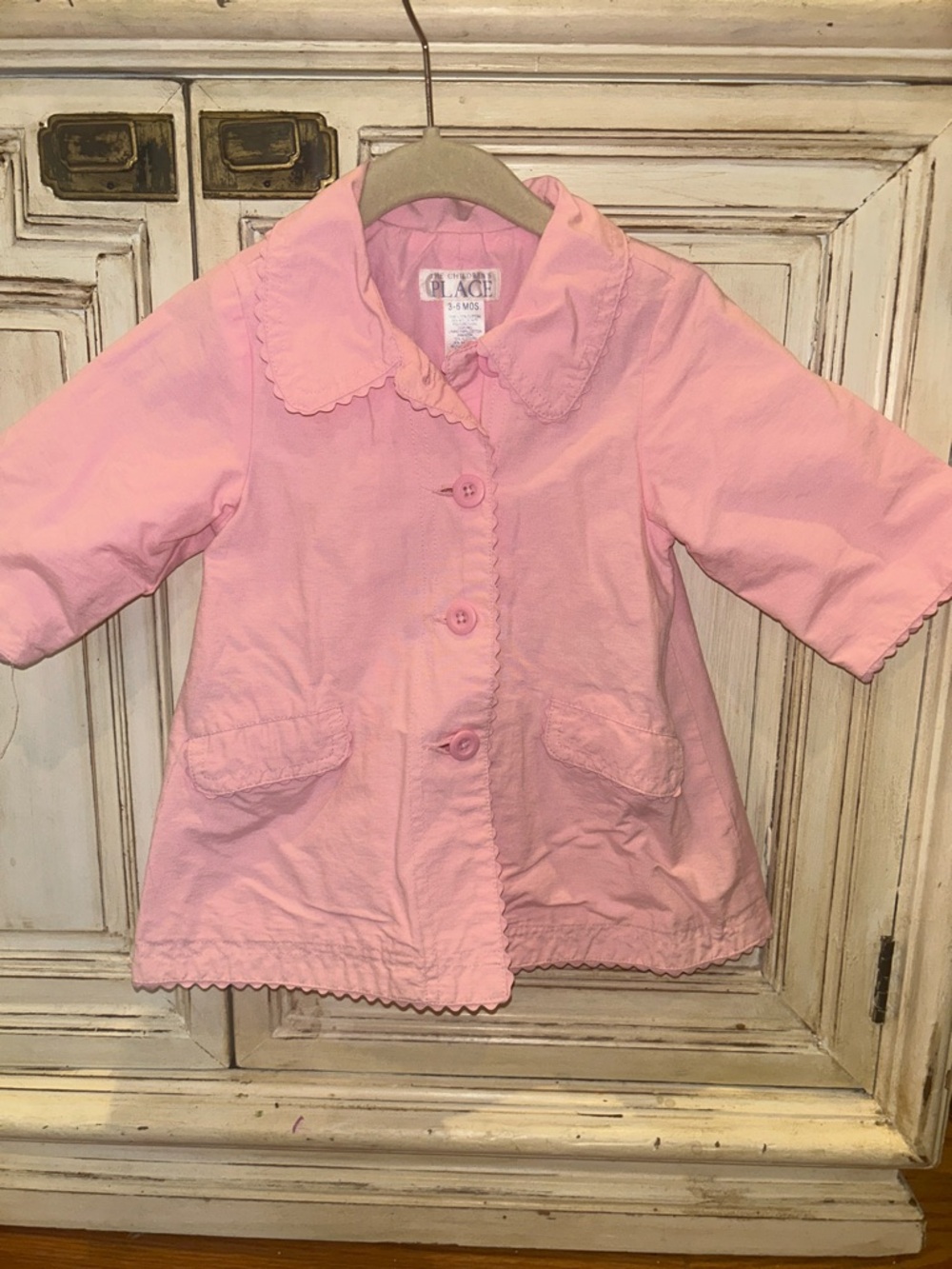 The Children's Place Light Pink Scalloped jacket